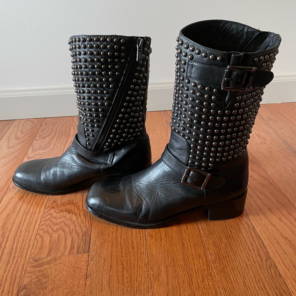 Vero Cuoio black leather boot